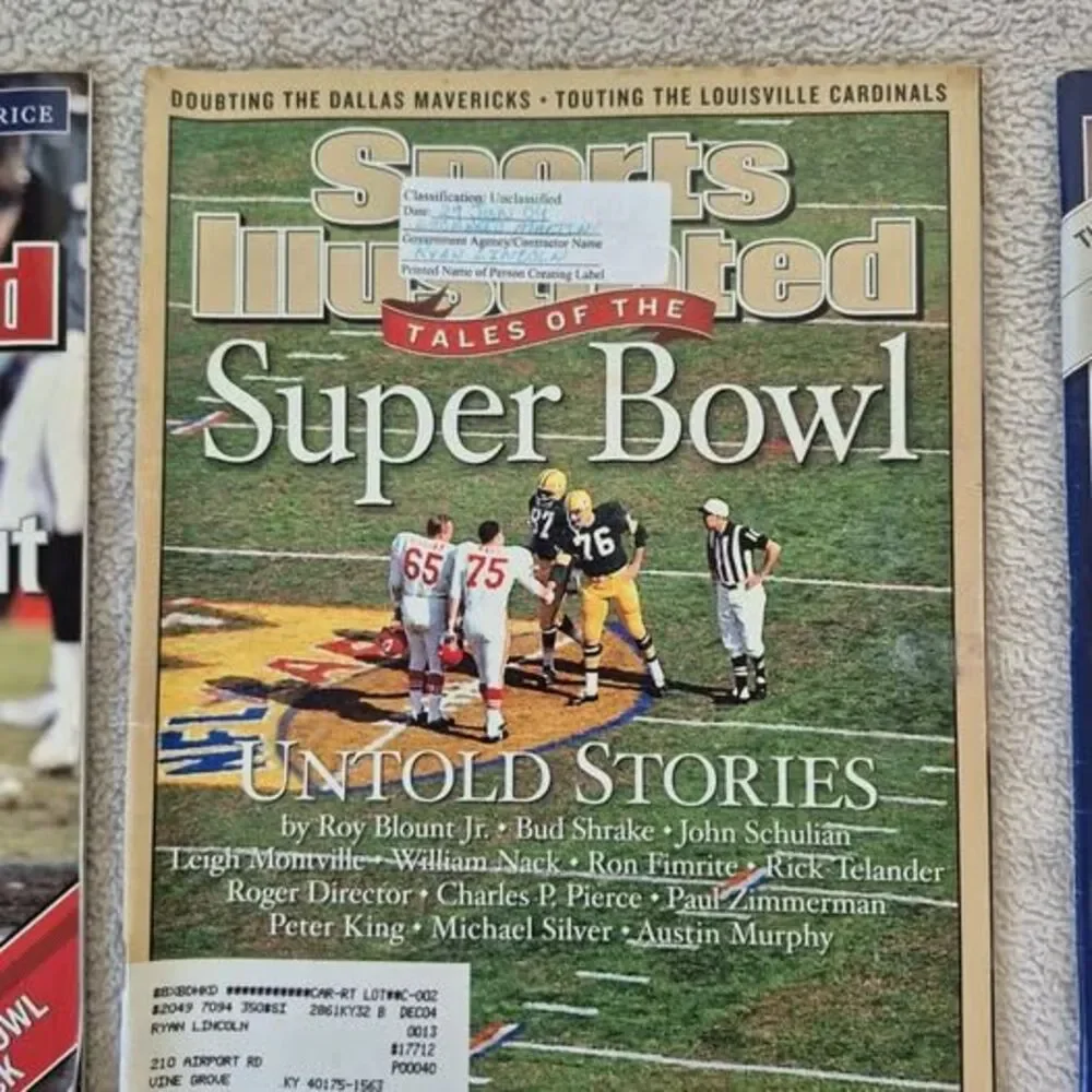 Sports Illustrated Lot of 8 NFL 2004 Tom Brady Joe Namath Steelers Super Bowl